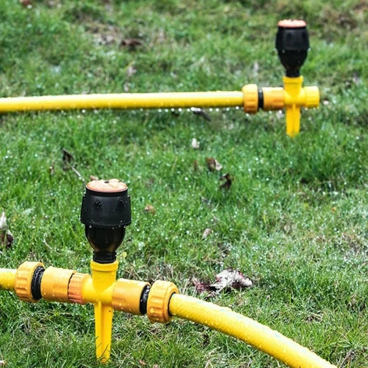 360° Lawn Sprinkler | Adjustable Spray, No Dry Spots, ABS Plastic