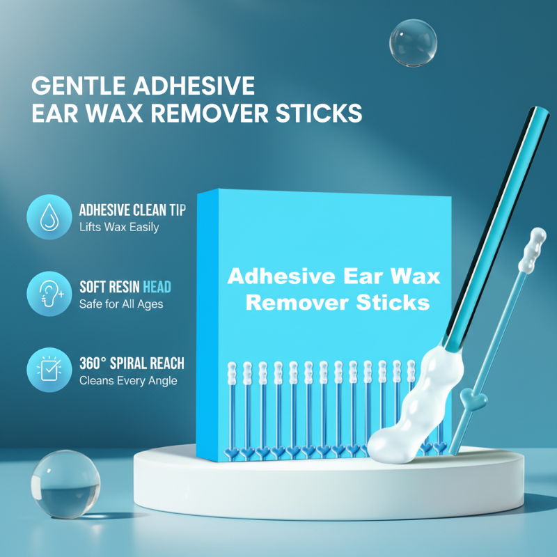Reusable Ear Cleaner | Sticky Tip, Gentle, 24 Pieces per Set