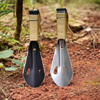 Multifunction Garden Shovel | Hardened Steel, Serrated Edge, Compact