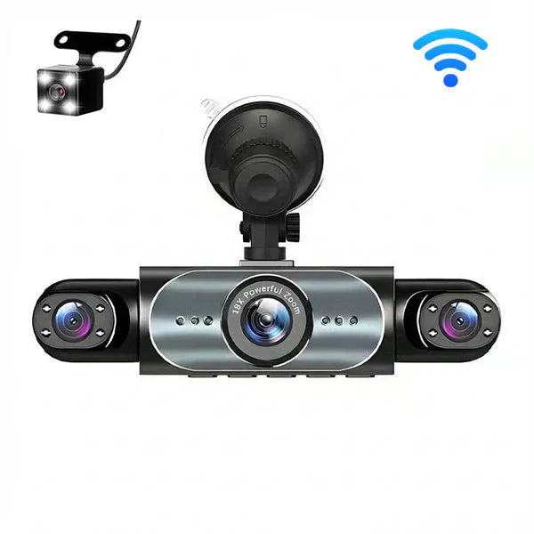 4-Camera 360° Dashcam | Night Vision, Parking Guard, 1080P HD