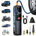 Portable Tyre Inflator with LCD – Auto Shut-Off, 150 PSI, Rechargeable