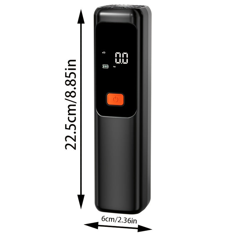 Portable Tyre Inflator with LCD – Auto Shut-Off, 150 PSI, Rechargeable