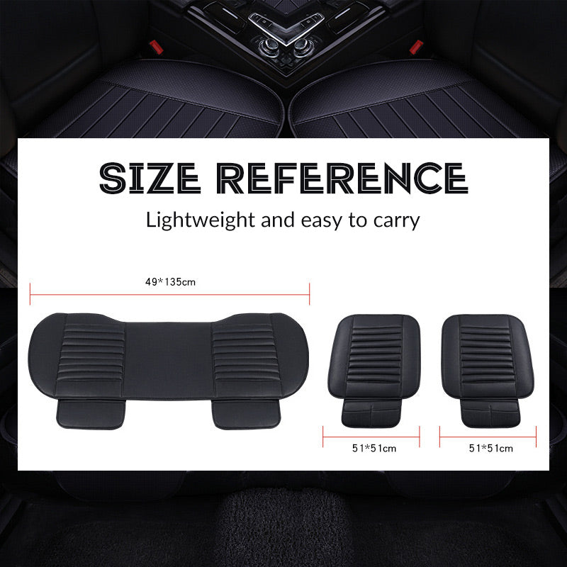 Ergonomic Car Seat Cushion | Anti-Slip, Breathable PU Leather