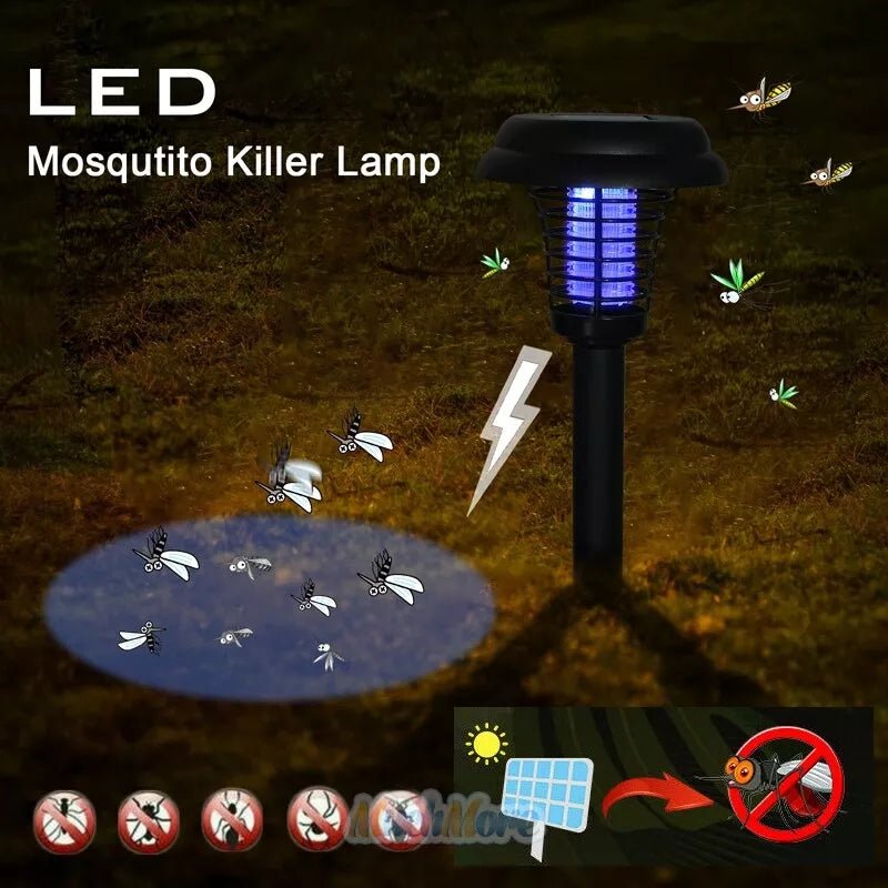 LED Solar Mosquito Lamp with UV Light | Chemical-Free, Automatic Solar Operation