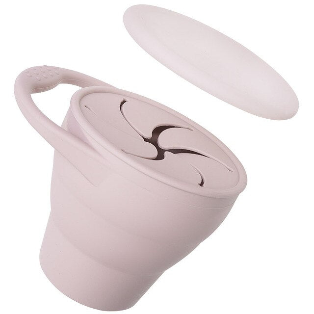Silicone Snack Cup for Kids | Leak-Proof Lid, BPA-Free