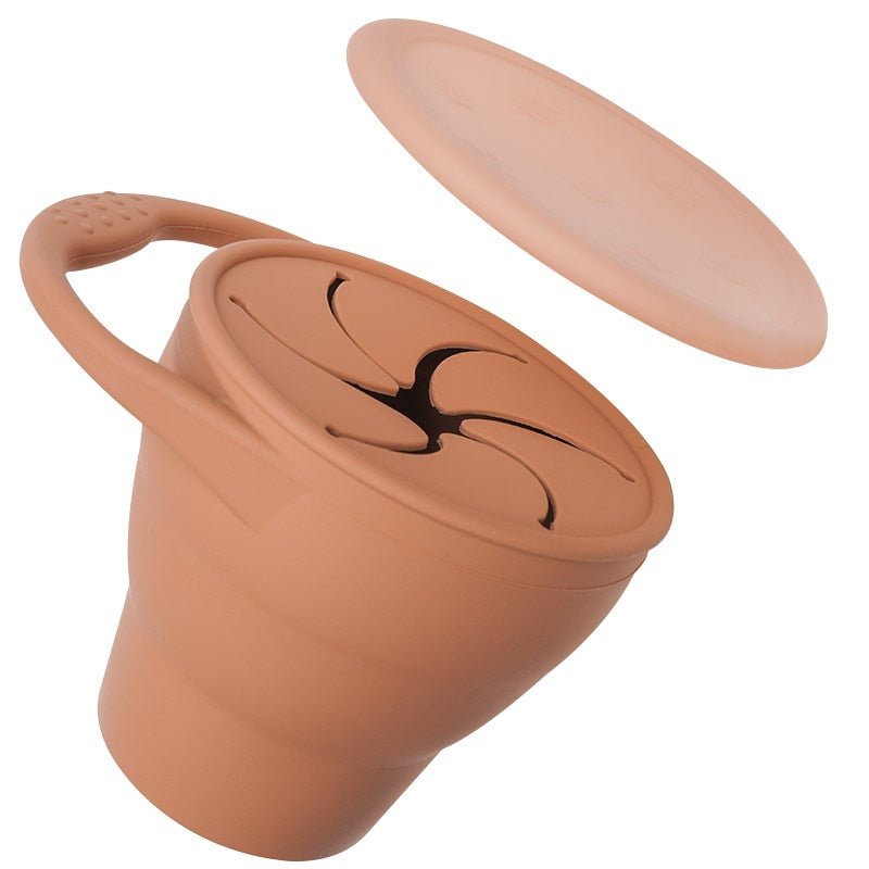 Silicone Snack Cup for Kids | Leak-Proof Lid, BPA-Free