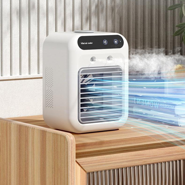 USB Mini Air Cooler | 1800mAh, Water Mist, 3.7 Hours Runtime