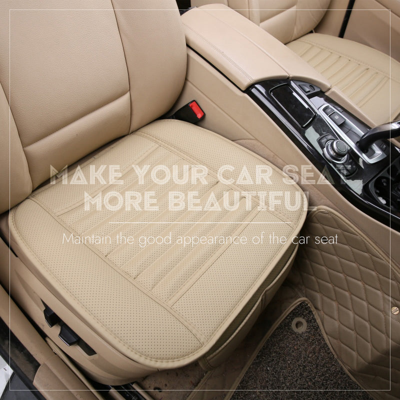 Ergonomic Car Seat Cushion | Anti-Slip, Breathable PU Leather