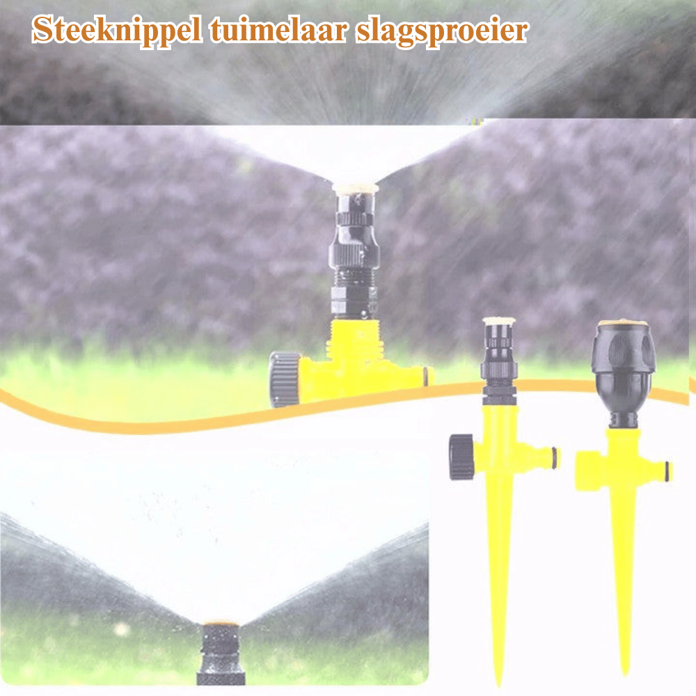 360° Lawn Sprinkler | Adjustable Spray, No Dry Spots, ABS Plastic