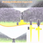 360° Lawn Sprinkler | Adjustable Spray, No Dry Spots, ABS Plastic