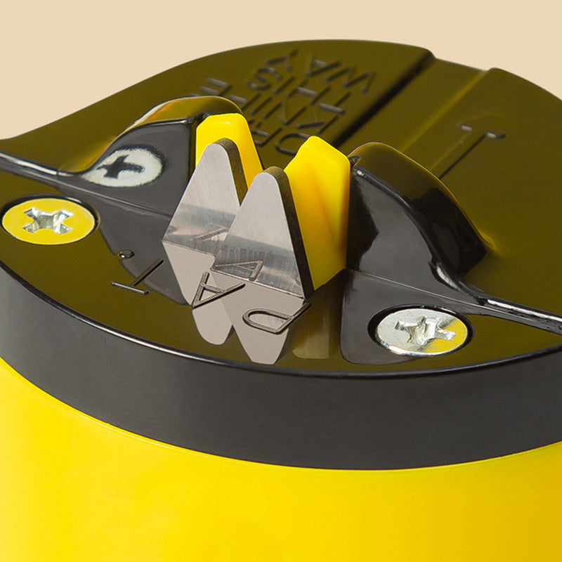 Suction Cup Knife Sharpener | 35 Strokes, Holds 20kg, Fits Drawers
