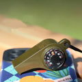 Survival Whistle with Compass and Thermometer | 3-in-1, No Batteries Needed