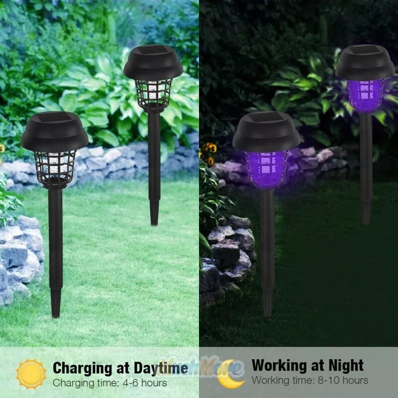 LED Solar Mosquito Lamp with UV Light | Chemical-Free, Automatic Solar Operation