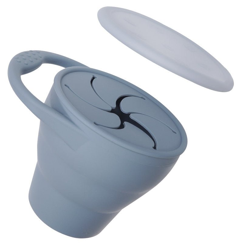 Silicone Snack Cup for Kids | Leak-Proof Lid, BPA-Free