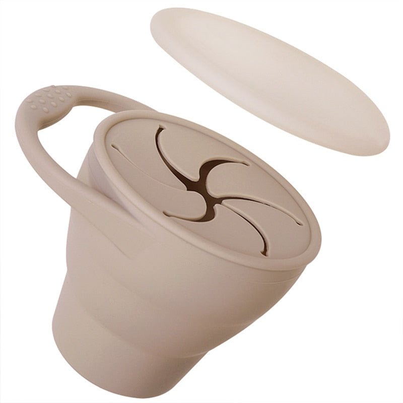 Silicone Snack Cup for Kids | Leak-Proof Lid, BPA-Free