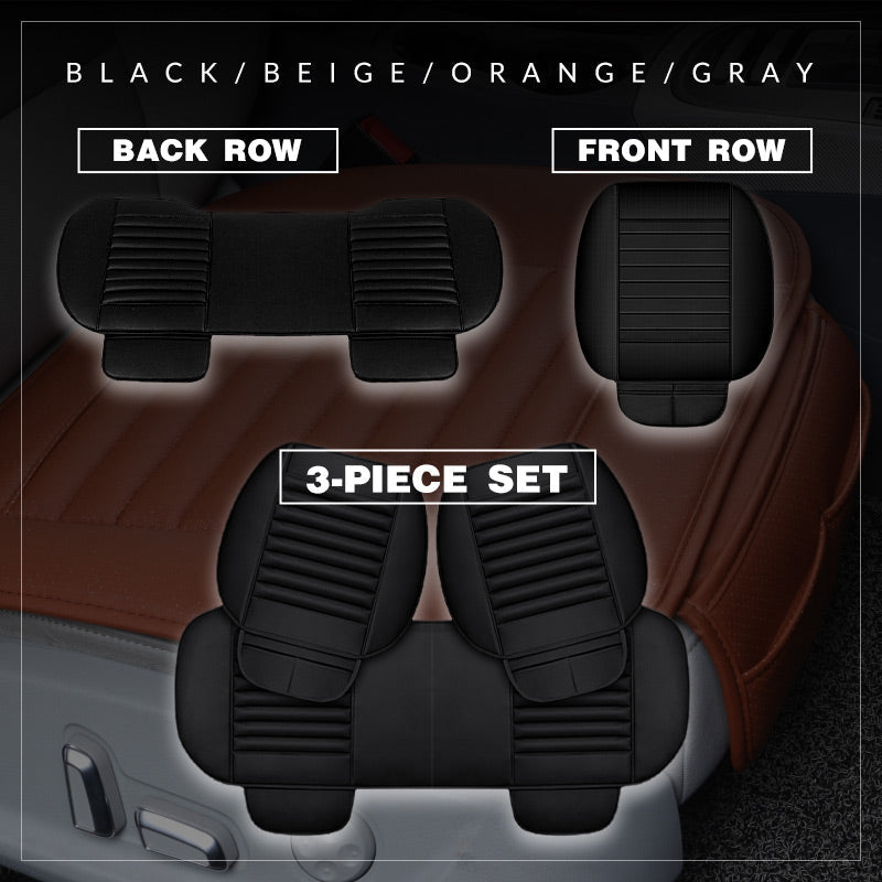 Ergonomic Car Seat Cushion | Anti-Slip, Breathable PU Leather