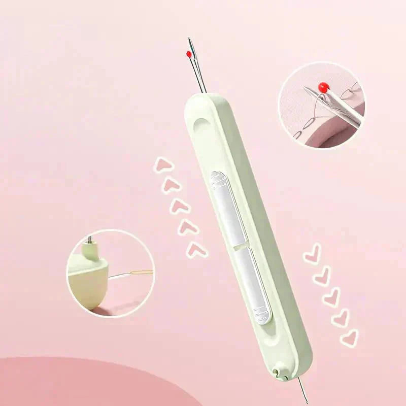 Needle Threader & Seam Ripper | 2-in-1, Stainless Steel Tips
