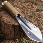 Multifunction Garden Shovel | Hardened Steel, Serrated Edge, Compact