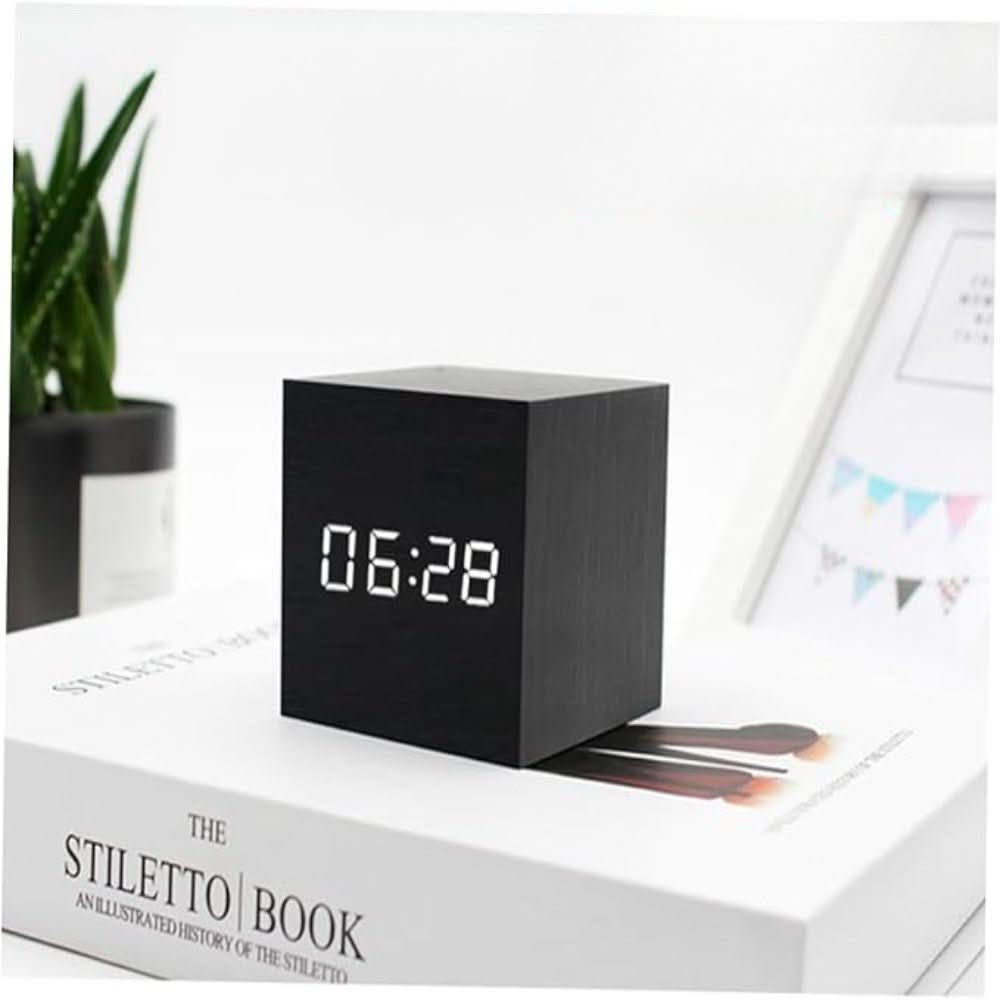 LED Cube Alarm Clock | Time, Date & Temperature on One Screen