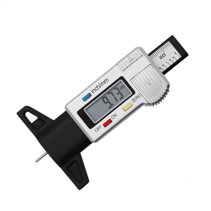 Digital vernier caliper on a white background