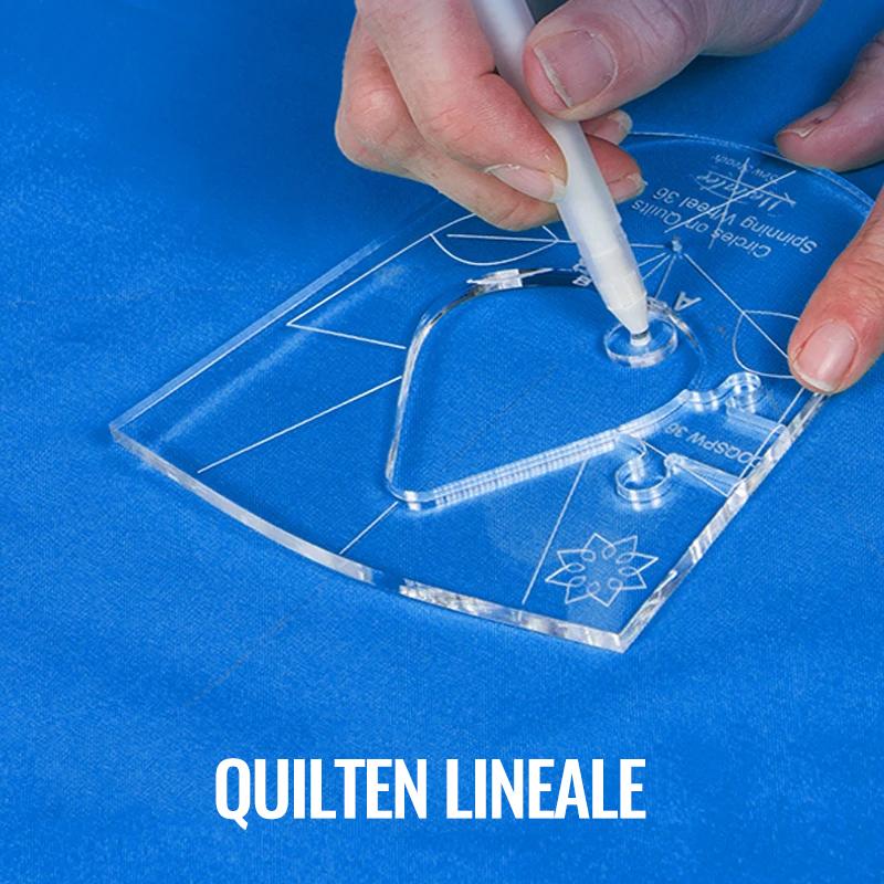 Acrylic Quilt Template Set | 6 Professional Sewing Patterns for Patchwork