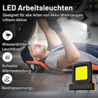 Cordless Work Light | Fits Makita, DeWalt, Milwaukee, Bosch, Einhell Batteries