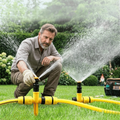 360° Lawn Sprinkler | Adjustable Spray, No Dry Spots, ABS Plastic