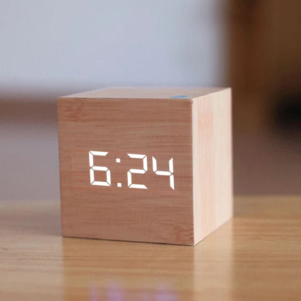 LED Cube Alarm Clock | Time, Date & Temperature on One Screen
