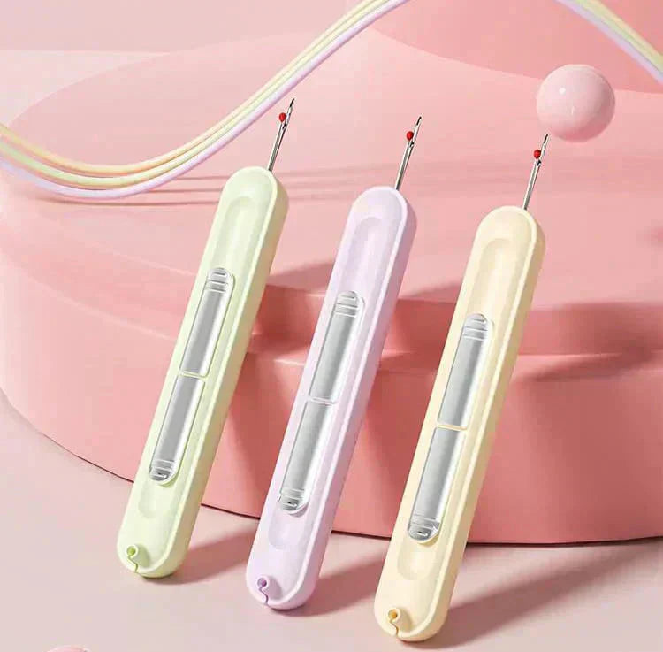 Needle Threader & Seam Ripper | 2-in-1, Stainless Steel Tips