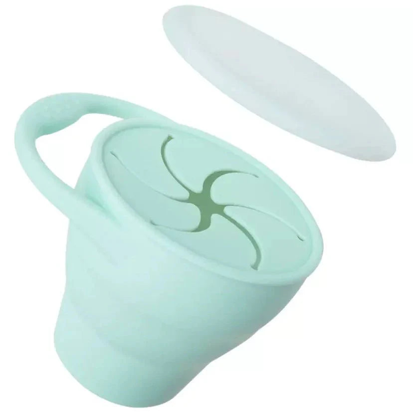 Silicone Snack Cup for Kids | Leak-Proof Lid, BPA-Free
