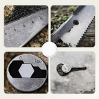 Multifunction Garden Shovel | Hardened Steel, Serrated Edge, Compact
