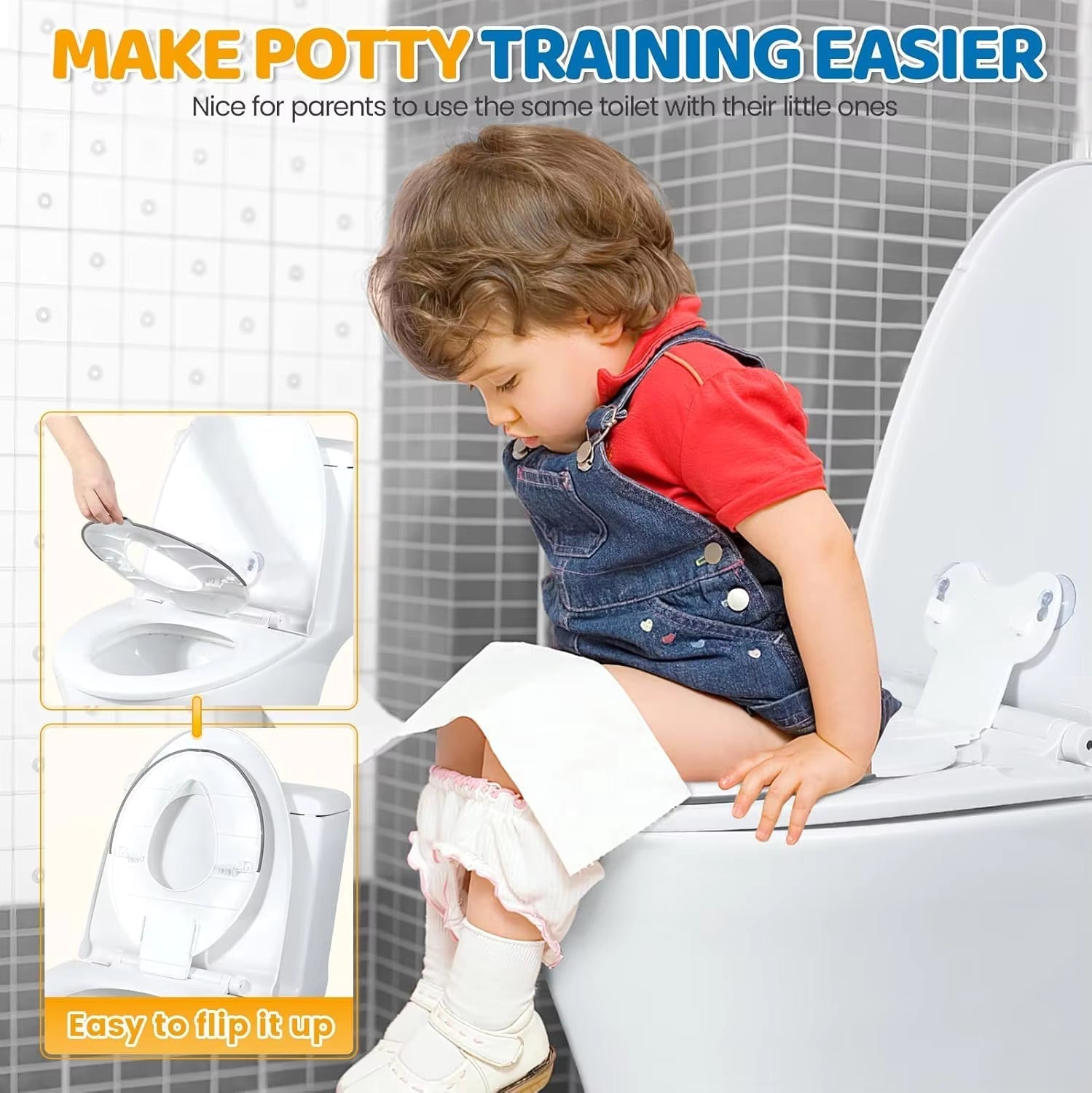 Foldable Portable Kids Toilet Seat | Fits Standard Toilets, 280g