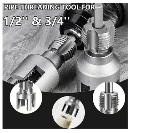 Aluminium Pipe Threader | Cuts Internal & External Threads