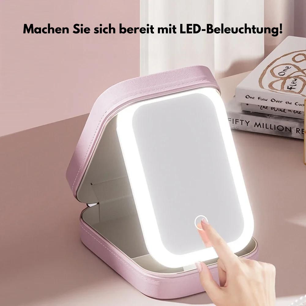LED Mirror Cosmetic Case | Professional Lighting, Travel Read