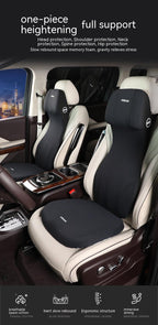 Memory Foam Car Seat Cushion | Ergonomic, 6 Colours, Seat or Headrest