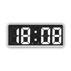 Mirror Alarm Clock with LED Display | Shows Time & Temperature