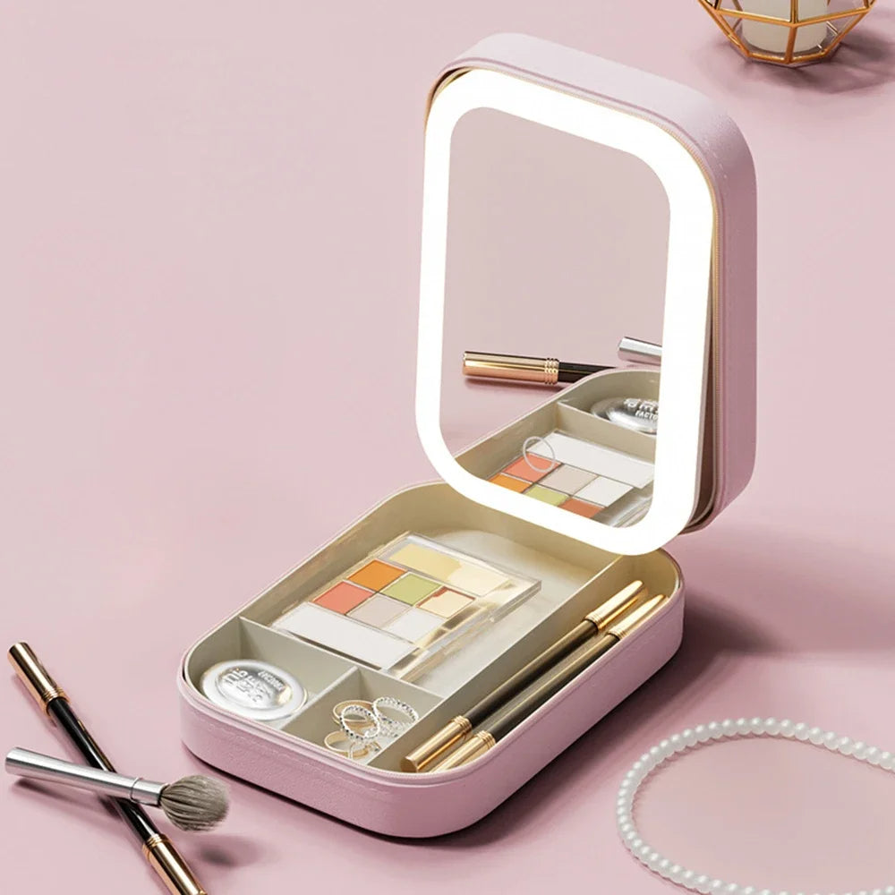 LED Mirror Cosmetic Case | Professional Lighting, Travel Read