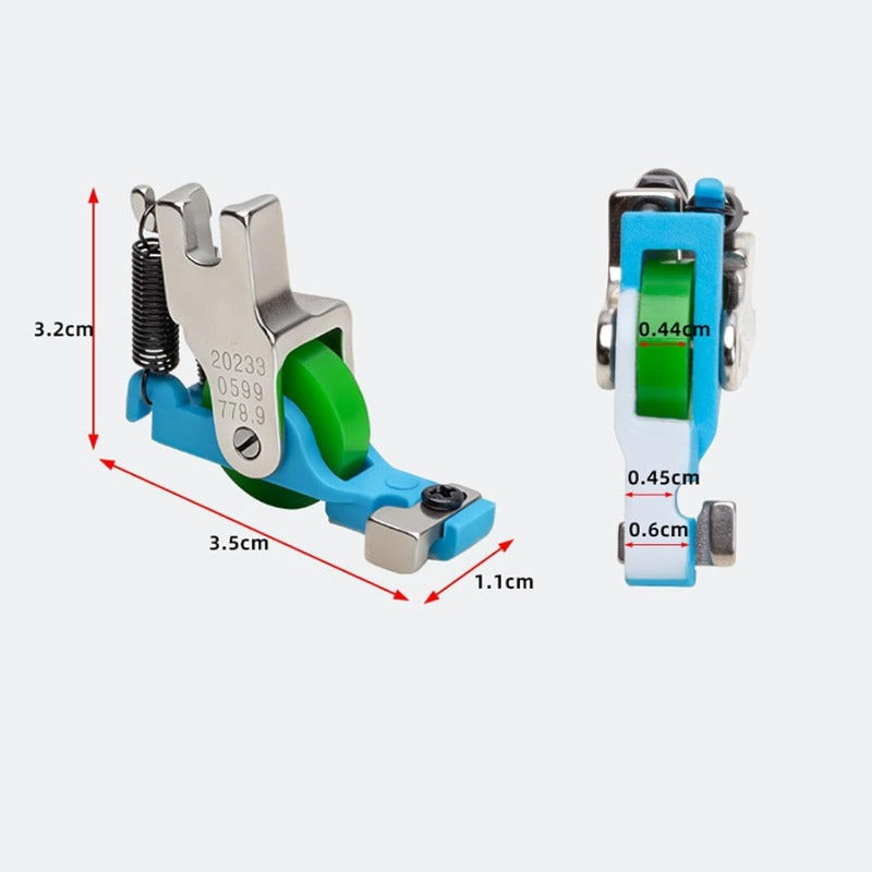 Roller Presser Foot | Even Feed for Leather, Vinyl & Coated Fabrics