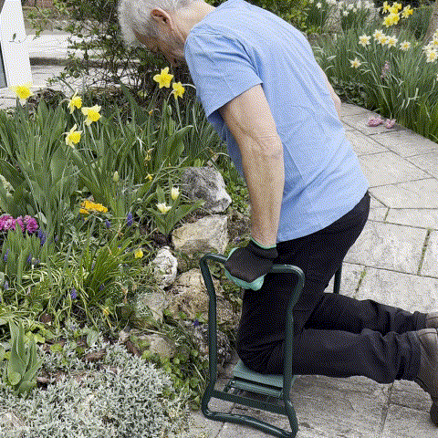 2-in-1 Knee Bench | Padded Seat & Kneeler for Gardening
