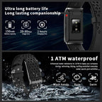 Smartwatch with features highlighted on a dark background