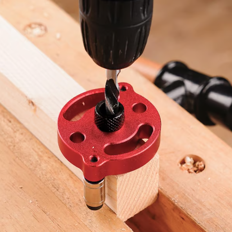 Self-Centering Drill Guide | Aluminium Alloy for Wood Joints