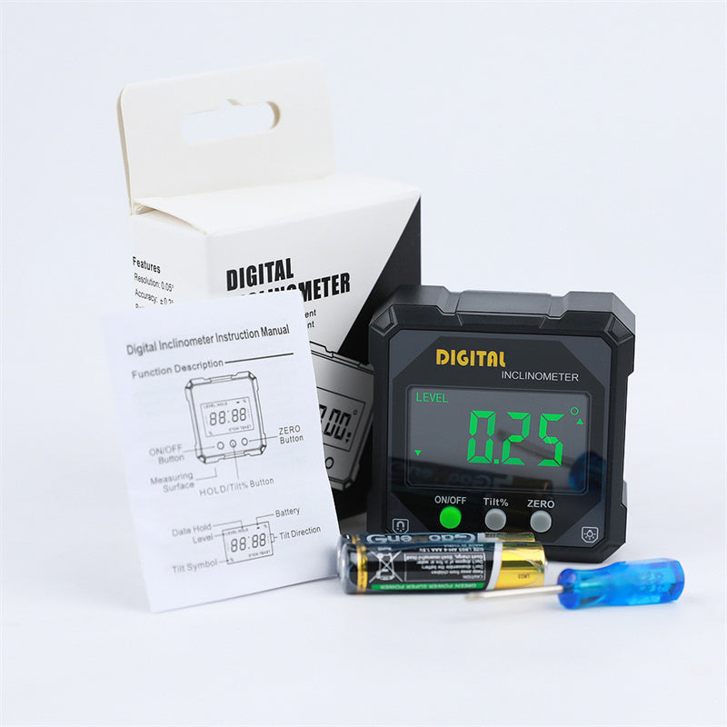 Digital Angle Gauge | IP54 Waterproof with Magnetic Base