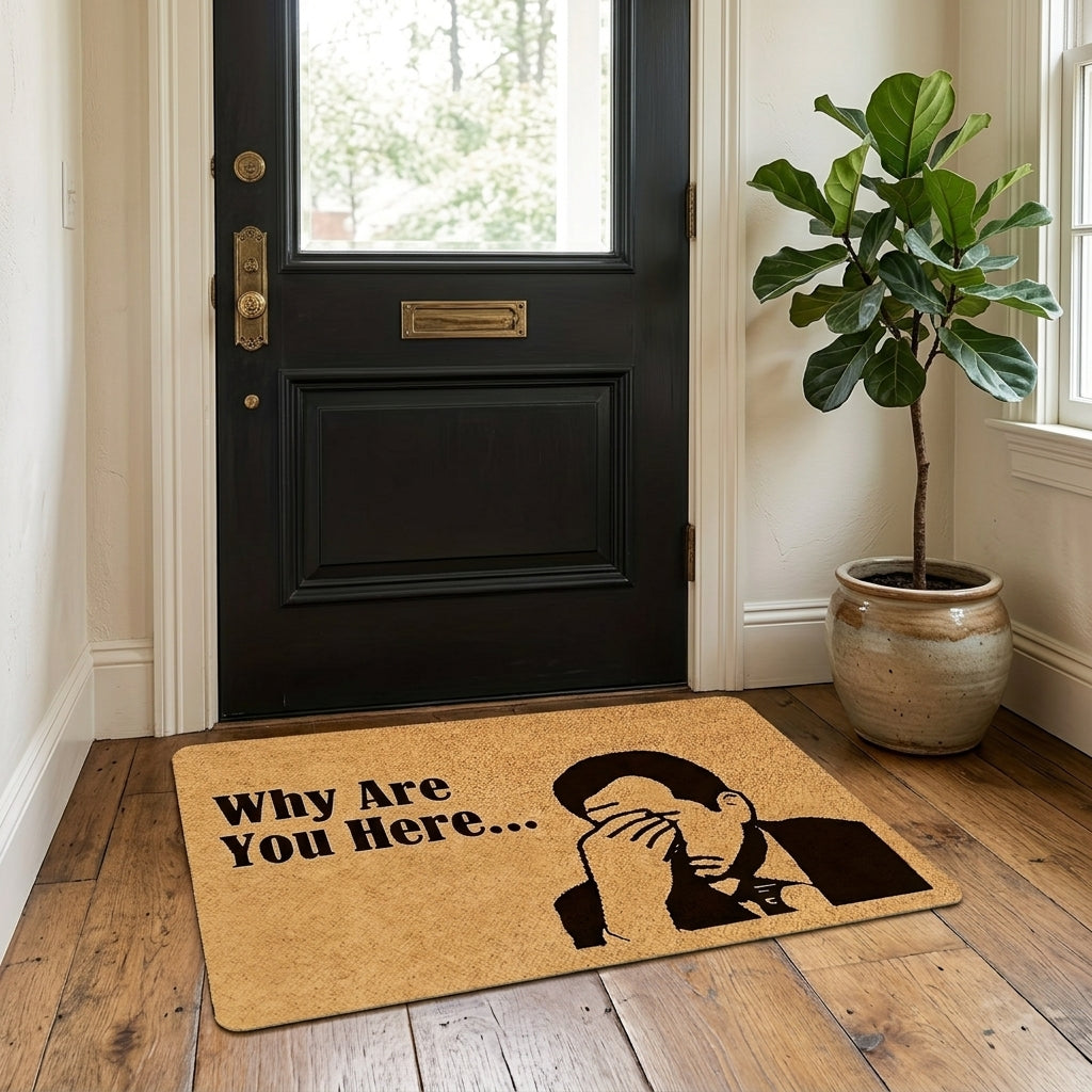 Humorous Doormat | "Oh No, You Again" Memory Foam Mat