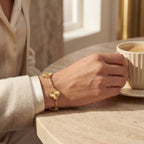 Clover Bracelet | 18K Gold Plated, Adjustable & Hypoallergenic