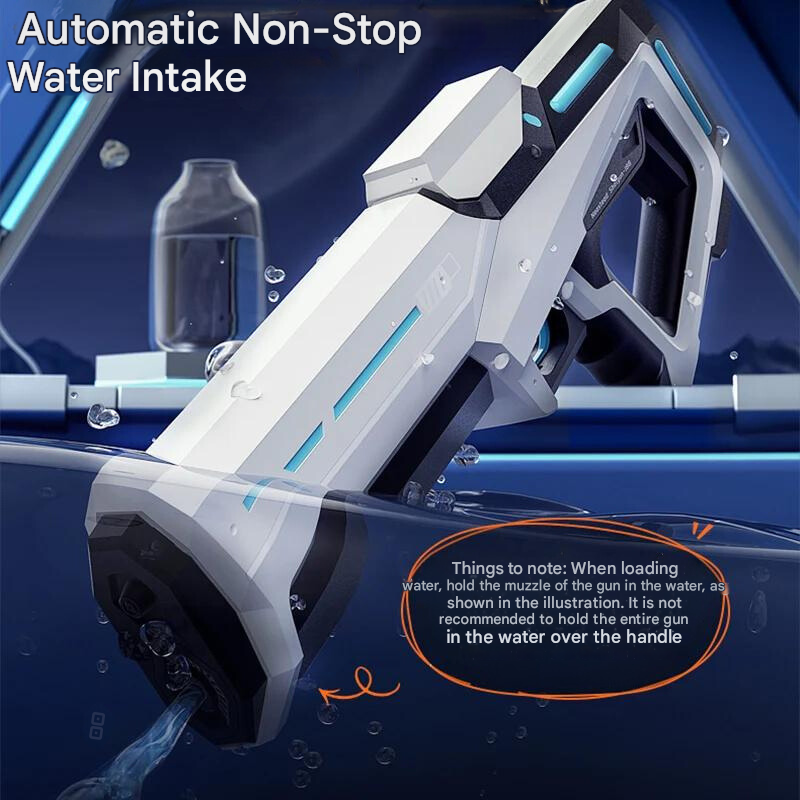 Automated water intake system for a vehicle with text instructions on usage.